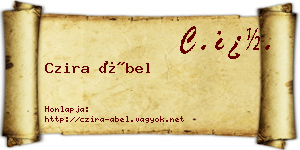 Czira Ábel névjegykártya